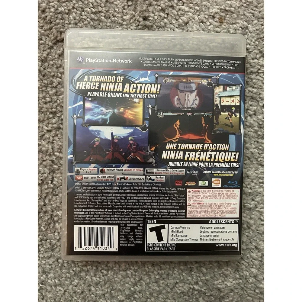 Naruto Shippuden: Ultimate Ninja Storm Generations PS3 (Complete w/ Manual) CIB